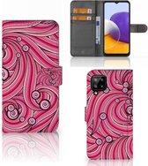 Hoesje ontwerpen Geschikt voor Samsung Galaxy A22 4G | M22 GSM Hoesje Swirl Pink
