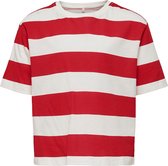 Only t-shirt meisjes - rood - KONmay - maat 134/140