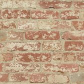 behang Peel and Stick Stone 503 cm vinyl rood