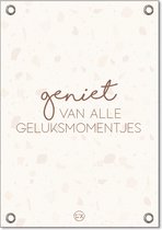 Tuinposter geluksmomentjes terrazzo A1