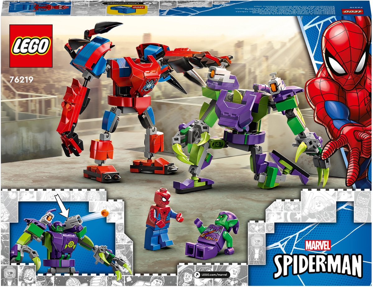 Lego Marvel 76219 Spiderman & Green Goblin mechagevecht — afbeelding 12