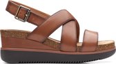 Clarks - Dames schoenen - Lizby Cross - D - Bruin - maat 5