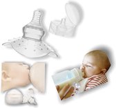 SY Goods - Baby leren drinken  - Ontwikkeling voor uw kind -  Anti lek met opbergdoosje - Ontwikkeling - Borst - Kind - Borstvoeding - Bescherming - Tepelhoedje - Babyfles - Hygien