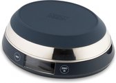 keukenweegschaal digitaal 22 cm RVS/siliconen blauw