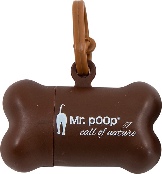 Mr. Poop - Mr. Poop - Poepzakjes En -houders - Mr. Poop Scottie Navulling Poepzakjes 4 Rolletjes - Bruin - S 31/0042 - 177770 - 4pce