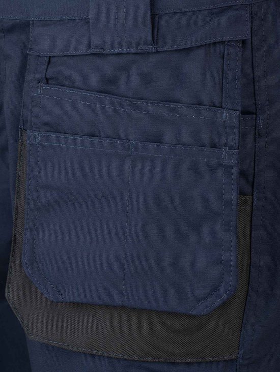 STØRVIK Job Pantalon de travail Court Homme - Taille 3XL - Bleu foncé