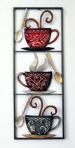 AL - Wanddecoratie - Koffie - 28 x 73 cm