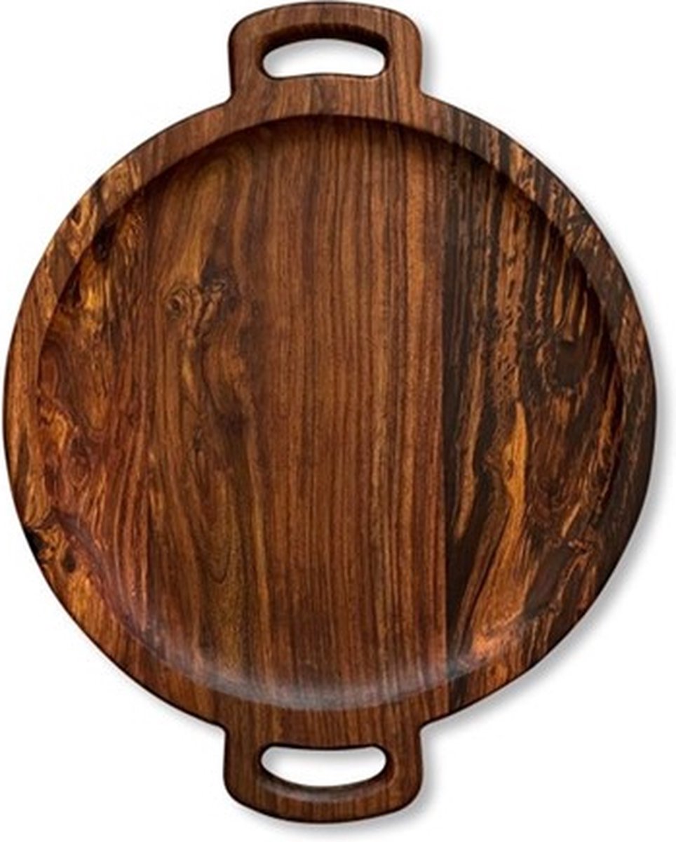 Stuff Deluxe Servendo houten ronde plank 40x50cm sheesham