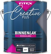 Fitex Creative+ Binnenlak Hoogglans - Lakverf - Dekkend - Binnen - Water basis - Hoogglans