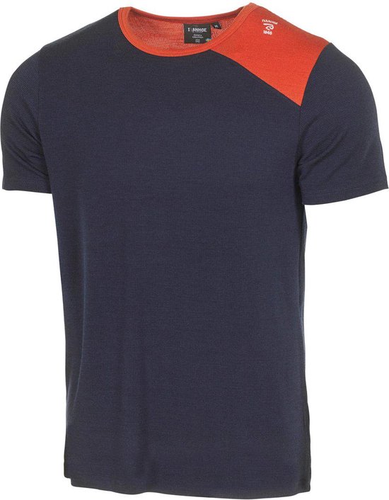 Ivanhoe t-shirt Kian SS Navy voor heren van Merino en Tencel - Blauw