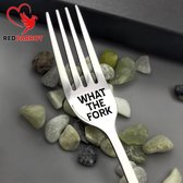 Grappige vork | Grappig bestek | Decoratief bestek | Woordgrap | Leuk bestek | Uniek | What the fork