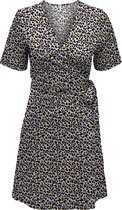 ONLY ONLMAY S/S AOP WRAP DRESS JRS Dames Jurk - Maat M