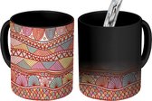 Magische Mok - Foto op Warmte Mokken - Koffiemok - Design - Ornament - Lijn - Magic Mok - Beker - 350 ML - Theemok