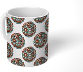 Mok - Koffiemok - Bloem - Cirkel - Patronen - Mokken - 350 ML - Beker - Koffiemokken - Theemok