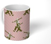 Mok - Koffiemok - Ski - Vintage - Design - Mokken - 350 ML - Beker - Koffiemokken - Theemok
