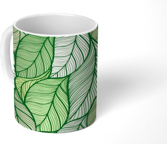 Mug - Tasse à café - Feuilles - Croquis - Vintage - Motifs - Mugs - 350 ML - Tasse - Tasses à café - Tasse à thé
