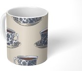 Mok - Koffiemok - Patronen - Servies - Koffie - Mokken - 350 ML - Beker - Koffiemokken - Theemok