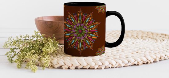 Mug Magique - Photo sur Mugs Chauffants - Mug à Café - Mandala - Design - Bohème - Mug Magic - Tasse - 350 ML - Mug à Thé