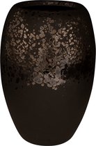 Hoge pot Kae Mocha 23x35 cm ronde bruine hoge bloempot voor binnen