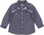 Grijze spijkerblouse voor meisjes - DENIM CO / 104