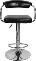 Barkruk Midnight 525 Set van 2 | Barstoelen met Rugleuning | Verstelbaar en draaibaar | Barkrukken