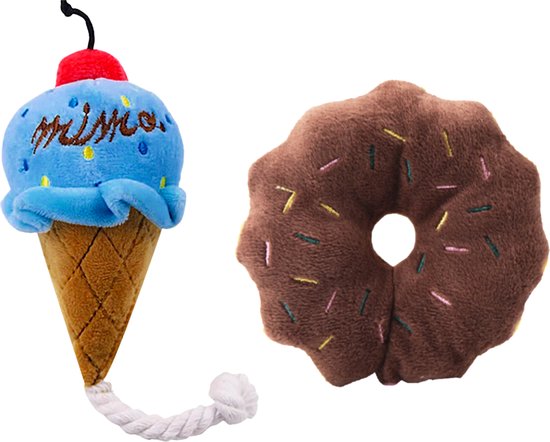 Blauw ijs en Donut speelgoed – Pluche