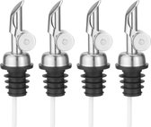 Veluw® Professionele Schenktuit Olijfolie - Doorschenker - RVS ( 4 Stuks )