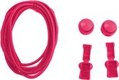 Ronde elastische roze lock veters | 100cm