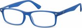leesbril unisex rechthoekig blauw (MR83C) sterkte +3.50