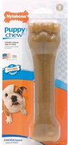 kauwspeelgoed Flexible Puppy Bone kip nylon bruin