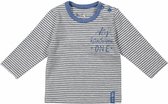 T-shirt Stripe jongens grijs/blauw maat 50