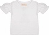 shirt Ruffle meisjes katoen wit maat 56