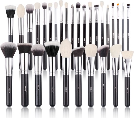 Beili Professionele make up kwasten set – 30 delig – Met foundation kwast – Met poeder kwast – Met oogschaduw kwast