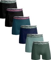 Muchachomalo 6-pack boxershort heren - Elastisch katoen - Ademend - Zachte waistband - Effen kleuren