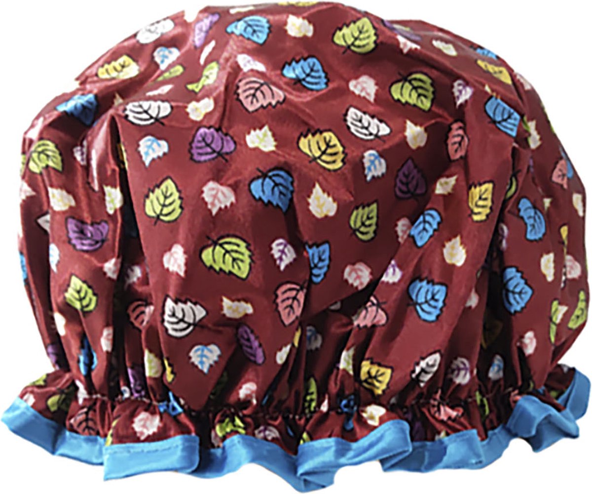 Goedkoopste Vagabond Traditionele Engelse Douchemuts - Bordeaux Leafs