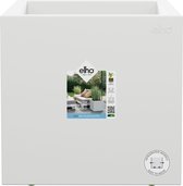 Elho Vivo Next Vierkant 40 - Plantenbak voor Binnen & buiten - Ø 39.0 x H 37.9 cm - Wit/Wit