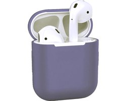 AirPods Hoesje voor Apple AirPods 1 & 2 – Blauwgrijs - Siliconen Beschermende Case