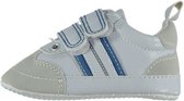 babyschoenen jongens kunstleer beige/wit mt 18/19