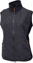 bodywarmer Thi dames merinowol donkergrijs maat 38