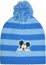 babymuts Mickey Mouse junior acryl lichtblauw one-size