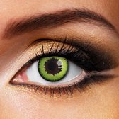 Lentilles de couleur Partylens® - Green Wolf - lentilles annuelles avec porte-lentilles - lentilles de fête