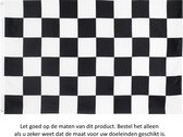 Geblokte Vlag 150x90CM - Race Startvlag - Finishvlag - Zwart Witte Blokken - Black White Square Car Racing Checkered - Flag Polyester