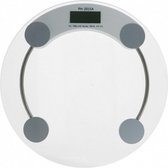 weegschaal digitaal 180 kg 33 x 3 cm glas transparant