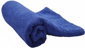 microvezel handdoek katoen blauw XS