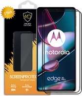2-Pack Motorola Edge 30 Pro Screenprotectors - MobyDefend Gehard Glas Screensavers - Zwarte Randen - Glasplaatjes Geschikt Voor Motorola Edge 30 Pro