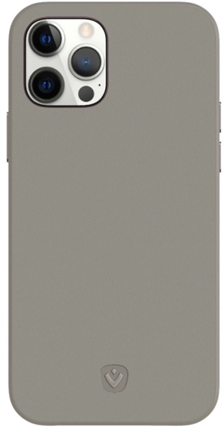 Coque de téléphone grise avec découpe pour objectif.