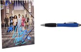 LikeMe  Elastomap A4. + 1x EXTRA Stylus Pen Blauw. Nieuwe collectie.