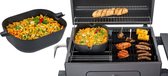 Tepro 8583 Gietijzeren Inzet Wok voor 8570 Hoofdgrillrooster