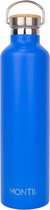 MontiiCo Mega thermosfles - dubbelwandig RVS - 1000ml - Blueberry blauw