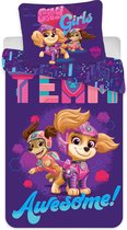 KD® - Paw Patrol, Awesome - Dekbedovertrek - Eenpersoons - 140 x 200 cm - Katoen